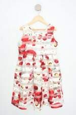 vestido kseniya kids floral com forro