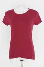 blusa tommy hilfiger feminina vermelha com bordado