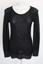 blusa Renner feminina preta brilhante