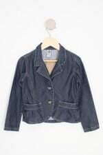 casaco jeans bittix kids azul