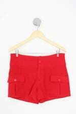 shorts feminino vermelho