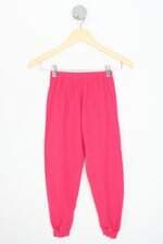 calça de tecido kids rosa com cós com elástico