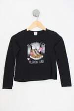 blusa malwee kids preta com silk