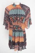 vestido Amaro feminino estampado com forro