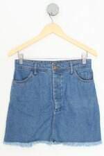 saia jeans 787 feminina azul