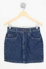 saia jeans anore feminina azul
