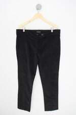 calça de tecido simulassão feminina preta