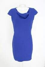 vestido calvin klein feminino azul com forro