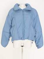 jaqueta puffer Zara feminina azul