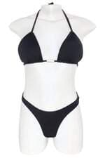 biquíni feminino bubble glam preto com bojo