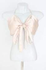 top cropped feminino rosa com franzido