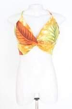 top feminino estampado com bojo e recortes