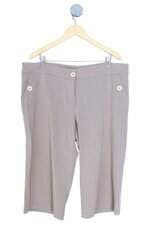 calça de tecido palank feminina marrom