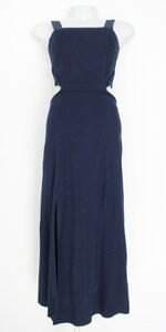 vestido pitanga morena feminino azul com fenda