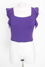 cropped Adele Altman feminino roxo escuro