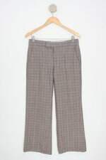 calça de tecido Banana Republic feminina xadrez 