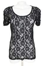 blusa xxi feminina preta com transparência