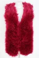 colete moça bonita feminino rosa com pelo