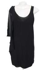 vestido Zara feminino preto com sobreposição