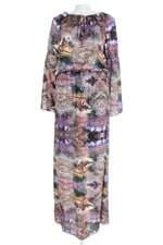 vestido san feminino estampado com meio forro