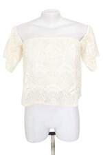 blusa opção feminina off white com forro
