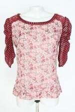 blusa feminina lulu collection estampada com recortes