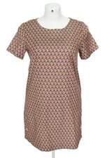 vestido rubinella feminino estampado com aplique