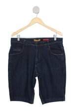 bermuda jeans m.pollo masculina azul