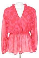 blusa Amaro feminina vermelha com ajuste por elástico