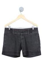 shorts Luigi Bertolli feminino cinza com aplique
