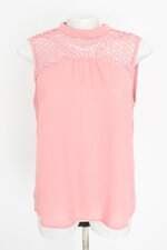 blusa feminina rosa com aplique e bordado