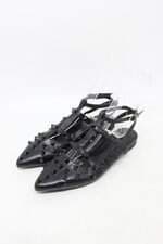 sapatilha feminina lauras boutique preta com spikes