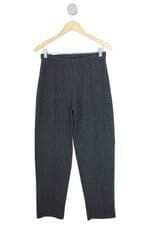 calça de tecido feminina cinza
