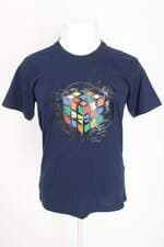 camiseta ozklo masculina azul com silk