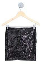 saia narcia feminina preta com forro