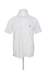 Camisa Polo Aleatory Store Masculina Branca Com Bordado