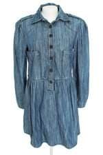 vestido jeans Cantão feminino azul