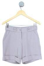 shorts saga feminino cinza