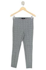 calça de tecido C&A feminina xadrez