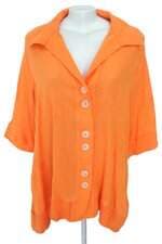 camisa esquire feminina laranja com bordado