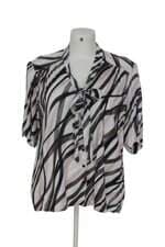 Camisa Citwar Feminina Estampada Com Barra Mullet