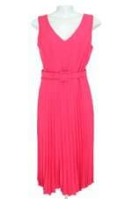 vestido feminino rosa com cinto