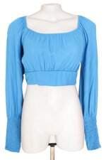 blusa cropped riu kiu feminina azul