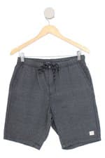 bermuda C&A masculina preta com cós com elástico