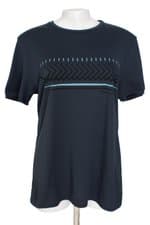 camiseta esportiva Track & Field masculina azul com silk