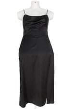 vestido Zara feminino preto com fenda