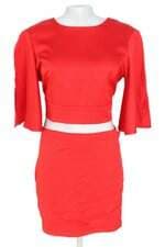 conjunto duas peças tova feminino vermelho