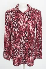 camisa Riachuelo feminina estampada com barra mullet