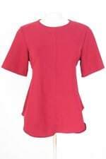 blusa fellini feminina vermelha com faixa na cintura