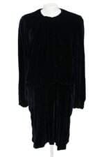 vestido nk feminino preto com forro e pregas